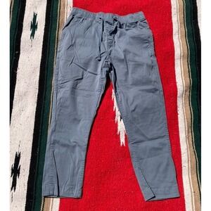 Katin Pants Mens Size Medium Gray Blue Drawstring Joggers Elastic Waist